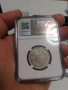 1/2 Лева 1882г NGC , снимка 4
