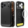 Хибриден кейс калъф Spigen Rugged Armor MagSafe за iPhone 17 Pro / ACS10329 / Matte Black, снимка 1