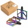 Ултра леки педали за велосипед PROMEND R67 Rainbow, CNC Алуминий, 3 Лагера, снимка 7