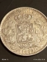 Сребърна монета 5 франка 1869г. Белгия крал Леополд втори 40523, снимка 9