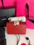 Оригинална чанта Pinko micro model в червен цвят, снимка 4