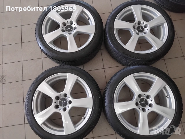 4бр. ал. джанти Mercedes 5x112 , 8x17 , ET35, снимка 5 - Гуми и джанти - 55290657