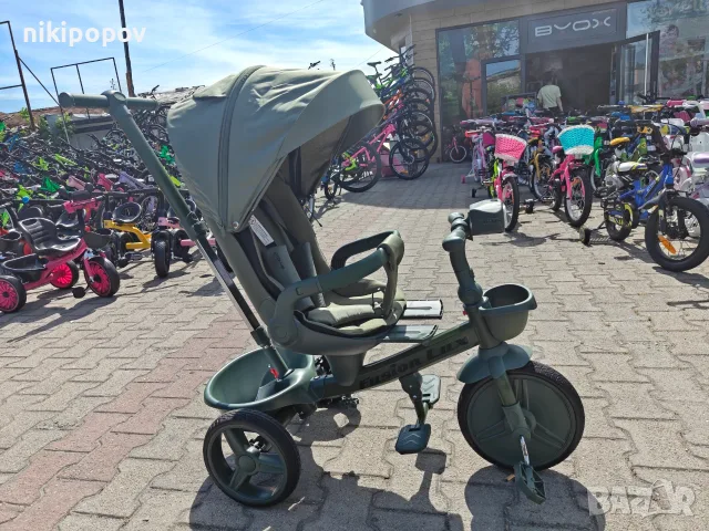 BYOX Детска триколка Fusion LUX зелен, снимка 12 - Детски велосипеди, триколки и коли - 55440249