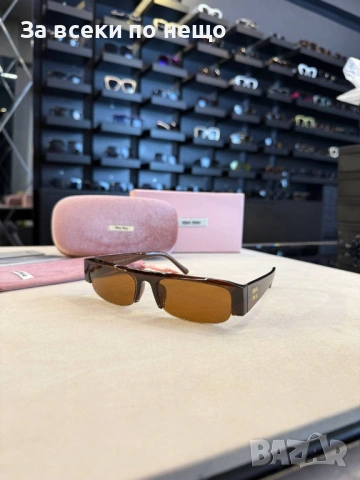 Miu Miu Слънчеви Очила С UV400 Защита С Подарък🎁Калъф И Кутия Миу Миу-Различни Цветове Код SK1722, снимка 6 - Слънчеви и диоптрични очила - 54898540