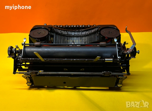 Антична Пишеща машина Rheinmetall клавиатура старобългарски 1930 година., снимка 6 - Антикварни и старинни предмети - 54082753