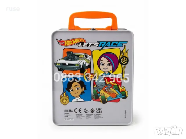 НОВИ! Метална кутия куфарче за съхранение на 18 броя коли Hot Wheels, снимка 4 - Коли, камиони, мотори, писти - 55566107