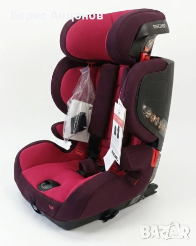 НОВО детско столче RECARO Tian SEATFIX - Power Berry, снимка 5 - Столчета за кола и колело - 48373933