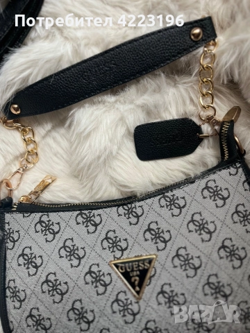 Guess черна чанта, снимка 3 - Чанти - 55309879