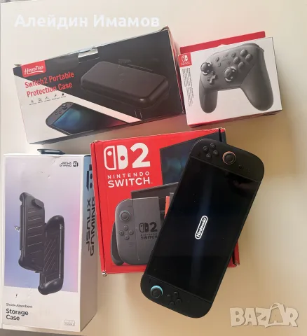 Nintendo Switch 2 – НОВА + Pro Controller + 2 кейса