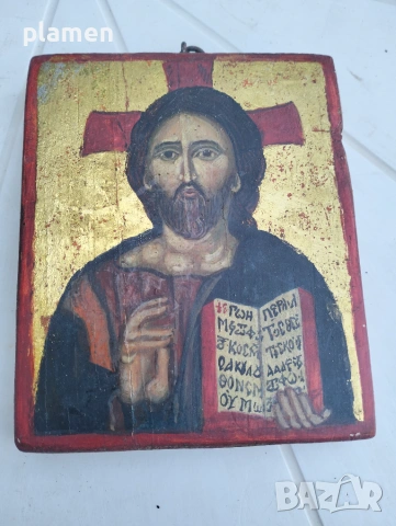 Ръчно рисувана дървена икона