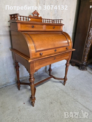 Красиво дървено бюро в ретро стил, снимка 4 - Бюра - 54283721