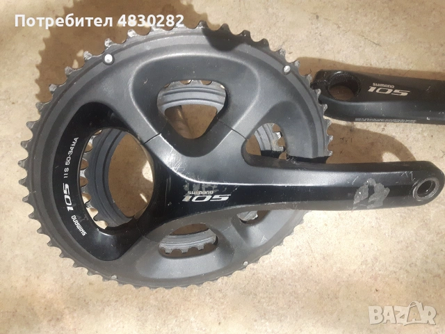 Курбели - FC-5800 / 170mm Сменено от работещо колело Курбел Shimano FC-5800 / 170mm, снимка 2 - Части за велосипеди - 55072831