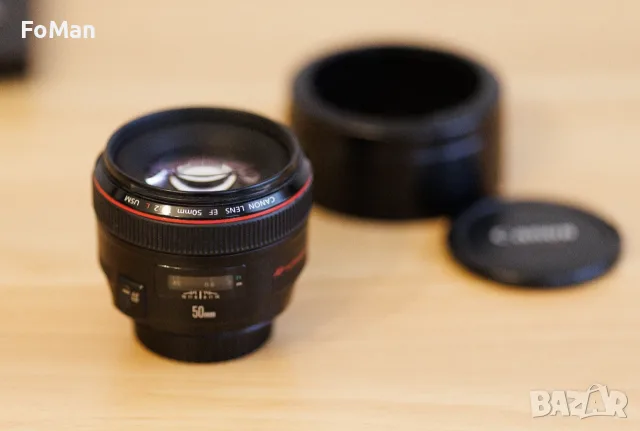 обектив Canon EF 50mm f/1.2L USM, снимка 5 - Обективи и филтри - 55380963