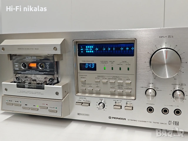 стерео касетъчен дек ретро Hi-Fi PIONEER CT-F950, снимка 4 - Декове - 54571639