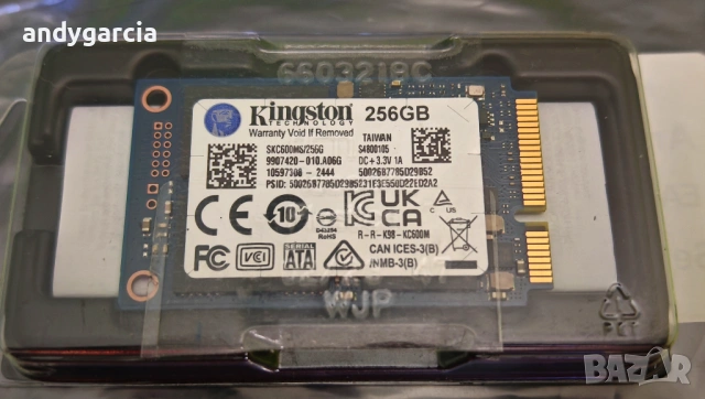  256GB SSD Kingston KC600 M-SATA SKC600MS/256G за лаптоп 550mb./sec 500mb./sec четене запис, снимка 3 - Твърди дискове - 54875764