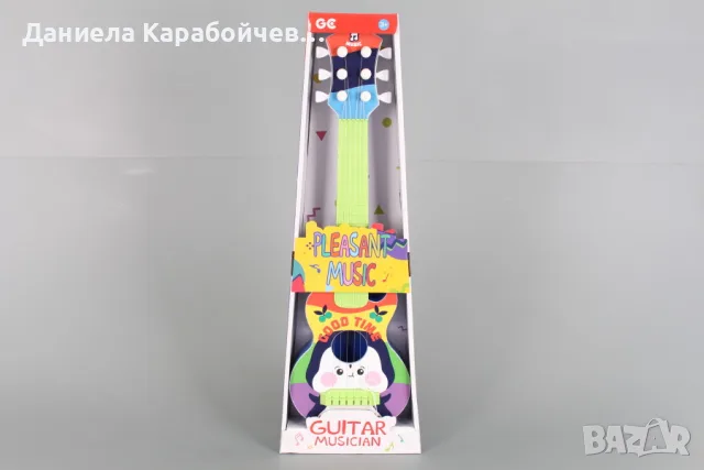 Детска китара с 6 метални струни, снимка 4 - Музикални играчки - 55665786