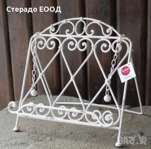 СТОЙКА ЗА КНИГА "СOEUR BLANC ANTIQUE", снимка 3 - Аксесоари за кухня - 54889379