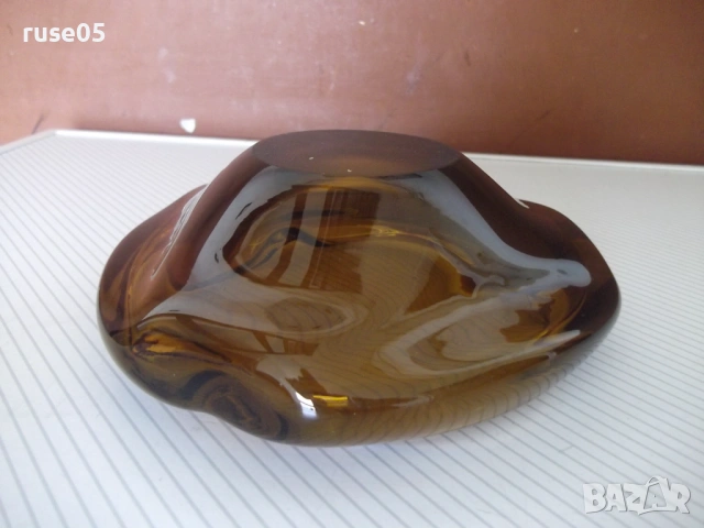 Пепелник стъклен от соца, снимка 3 - Колекции - 54258310