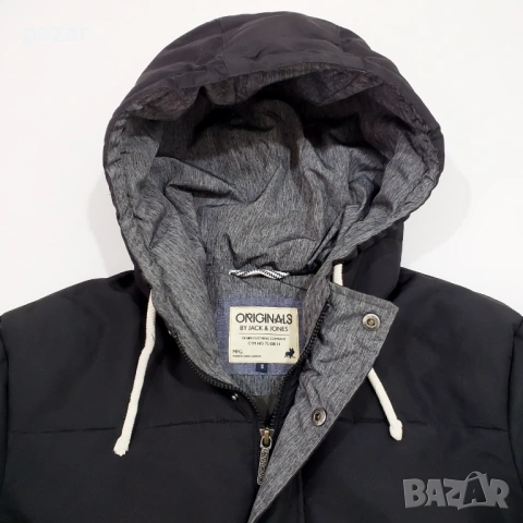 JACK & JONES Мъжко Зимно Яке С Качулка Като Ново S-M, снимка 2 - Якета - 54290317