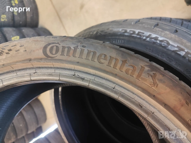 2бр. летни гуми 225/40/18 Continental, снимка 5 - Гуми и джанти - 54717857