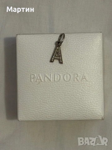 Pandora - silver  A initial , снимка 2 - Други - 54438192