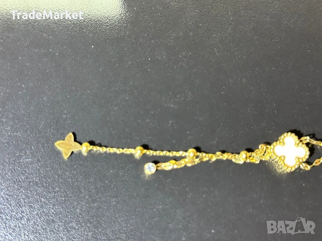 Чисто Ново Дамско Колие Van Cleef & Arpels Alhambra с пълна опаковка, снимка 7 - Колиета, медальони, синджири - 54381713