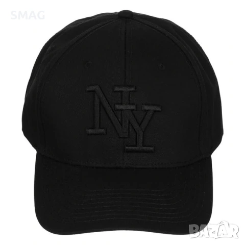Мъжка памучна шапка Jockey черна с 3D бродерия NY_1224047, снимка 2 - Шапки - 54922941