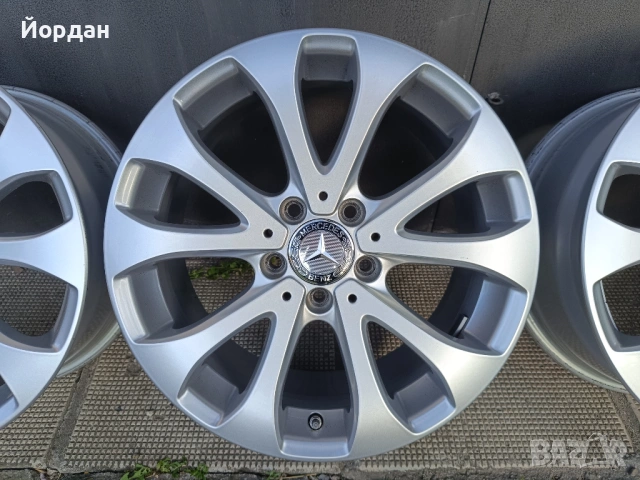 ОРИГИНАЛНИ джанти 17 ' цола 5x112 MERCEDES BENZ / МЕРЦЕДЕС 7,5J ET40 + датчици, снимка 8 - Гуми и джанти - 54544839