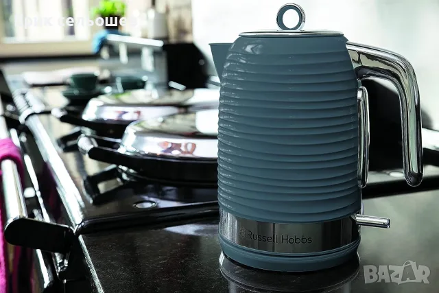 Russell Hobbs Inspire Grey 24363-70 Електрическа кана 1.7L 2400W, снимка 2 - Кани - 55421589