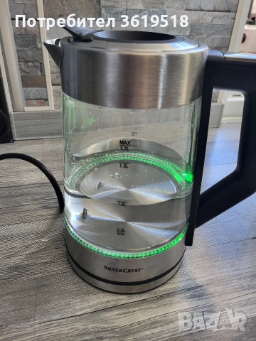 Дигитална стъклена кана за вода SilverCrest, снимка 10 - Кани - 54363525