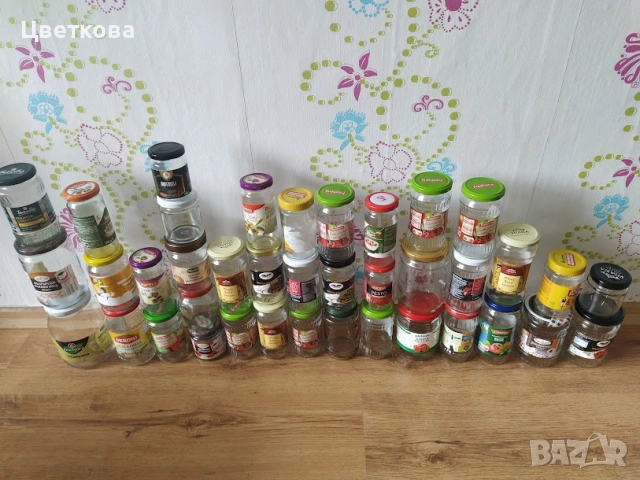 40 стъклени буркани с винт + ОТСТЪПКА