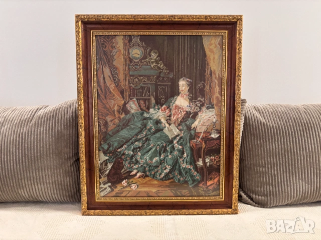 Гоблен "Мадам Помпадур", снимка 4 - Гоблени - 54189947