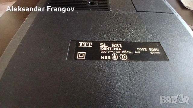 ITT 531 Cassete Recorder, снимка 6 - Радиокасетофони, транзистори - 54730150