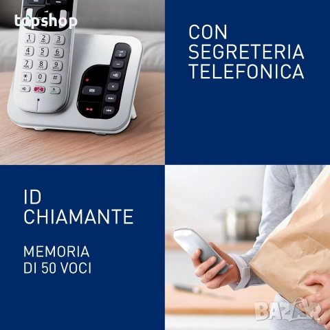 Чисто Нов Дигитален Безжичен Телефон Panasonic KX-TGC260 Сребрист с Телефонен Секретар и Блокиране.., снимка 4 - Други - 54985564