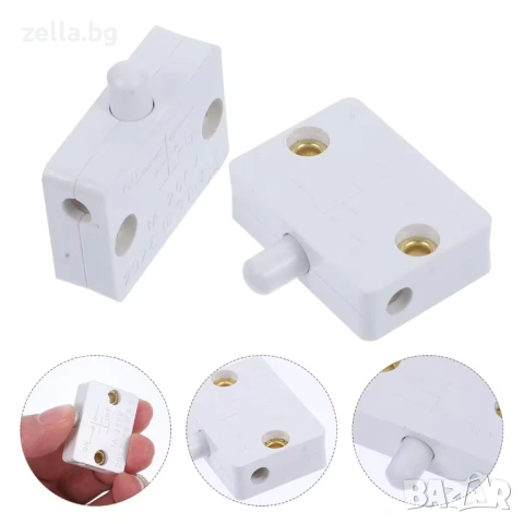 Вграден ключ за осветление на гардероб със сензор, 1A/250V/40W – Комплект 2 броя, за шкаф 10462, снимка 10 - Друга електроника - 54703465