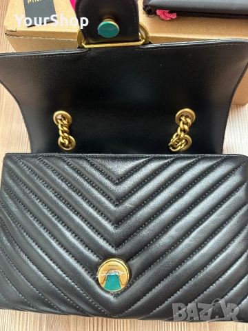 Чисто нова чанта на PINKO Love Lady Puff V Quilt в черен цвят, снимка 6 - Чанти - 54714467