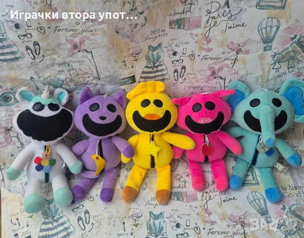 Плюшена играчка Smiling Critters Cat Nap Catnap CraftyCorn 