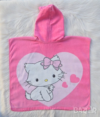 Детско пончо за плаж Hello Kitty и бански 2-3 години, снимка 4 - За банята - 54076570