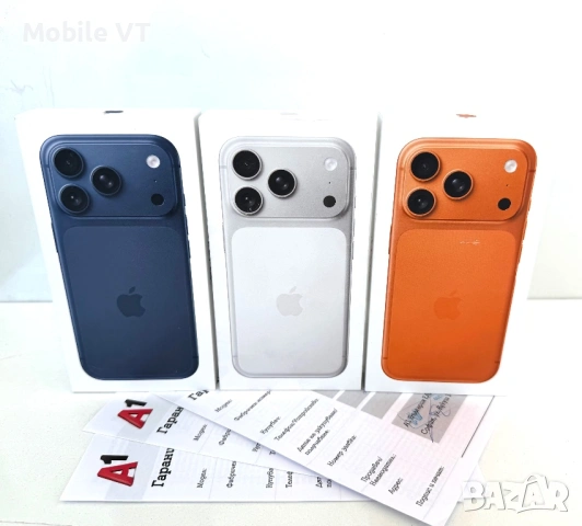 НОВ! iPhone 17 Pro 256GB Silver / Orange / Blue ГАРАНЦИЯ 24 Месеца!, снимка 3 - Apple iPhone - 54154475