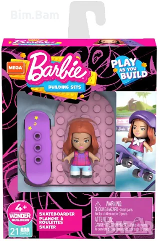 Оригинални малки конструктори Barbie / Mattel - 6 модела, снимка 6 - Конструктори - 55414526