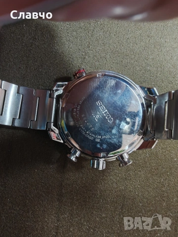 SEIKO ProspeX SSC349P1 Sky Solar V176 Chronograph Pilot Steel NOS Stainless Date, снимка 4 - Мъжки - 55212269