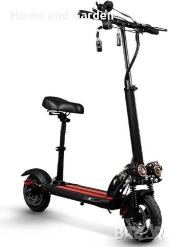 ⚡ ПРЕМИУМ Електрически скутер 500W / 40 км/ч – 10” гуми, 48V, седалка, снимка 2 - Друга електроника - 54036966