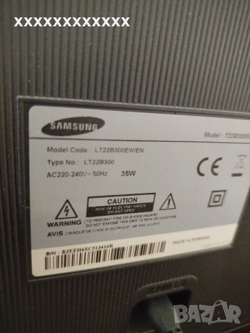 led монитор/телевизор 22" samsung с тъч бутони и дистанционно, снимка 4 - Монитори - 54632225