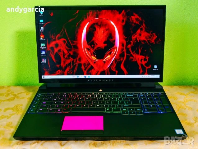 NVidia RTX 2080 8GB 190W/Core i9 - 9900K/16GB RAM/256GB SSD+1TB/17.3 144hz IPS/Dell Alienware AREA51, снимка 2 - Лаптопи за игри - 54741978