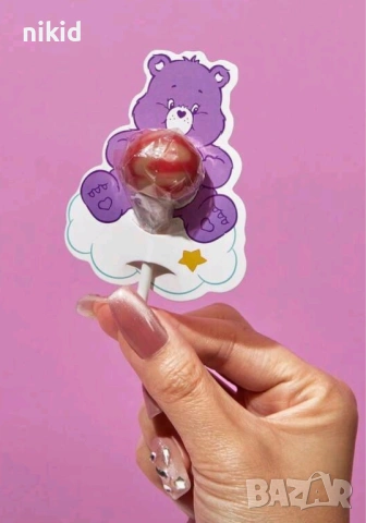 25 бр Грижовните мечета мече The Care Bears картонени парти поставки за близалки, снимка 2 - Други - 54569040