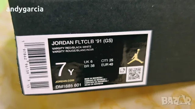 Nike Air Jordan FLTCLB ’91 маратонки 40 ти номер или 25.0 см стелка чисто нови кутия 100% оригинални, снимка 3 - Маратонки - 55658074