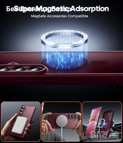 Нов кейс Samsung Galaxy S26 5G калъф MagSafe + 2 стъклени протектора, снимка 4 - Калъфи, кейсове - 54506127