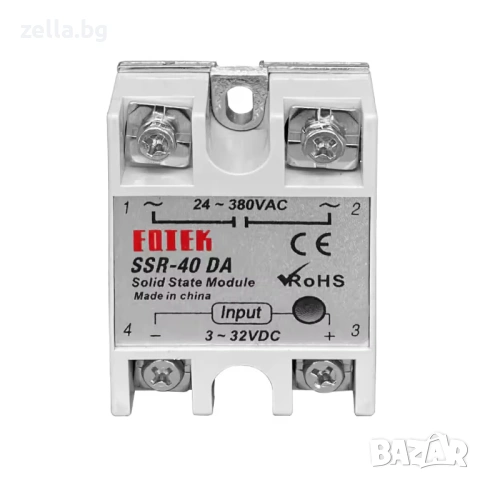 Дигитален терморегулатор REX C100 220V 0-400°C + SSR реле 40A + K-тип сонда 10106, снимка 3 - Друга електроника - 54657802