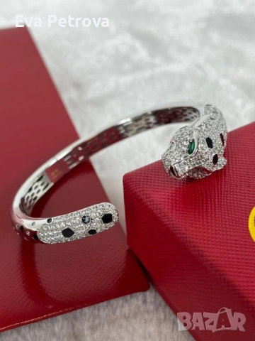 Дамска гривна Cartier Panthere , снимка 4 - Гривни - 54607387
