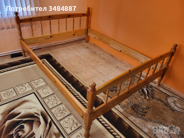 Продавам Спалня, Легло, Чамова рамка за матрак  144/190, снимка 5 - Спални и легла - 54691119